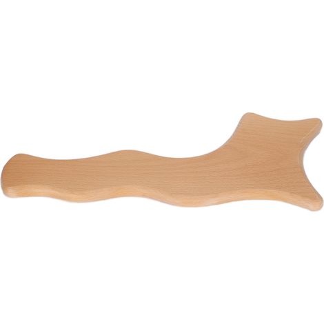Planche de Gua Sha en bois pour stimuler le drainage lymphatique et traiter la cellulite (1/5)