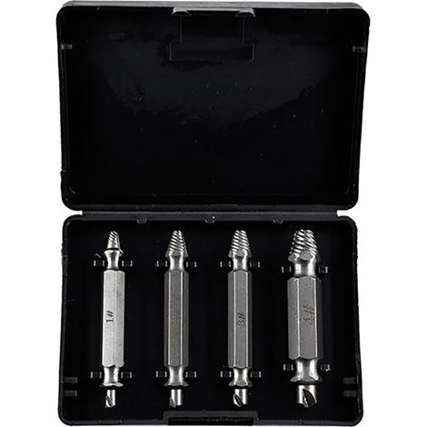Extracteur de vis en acier rapide à tête cassée Ensemble d'outils de retrait de filetage lâche Extracteur de vis à double tête (1/5)