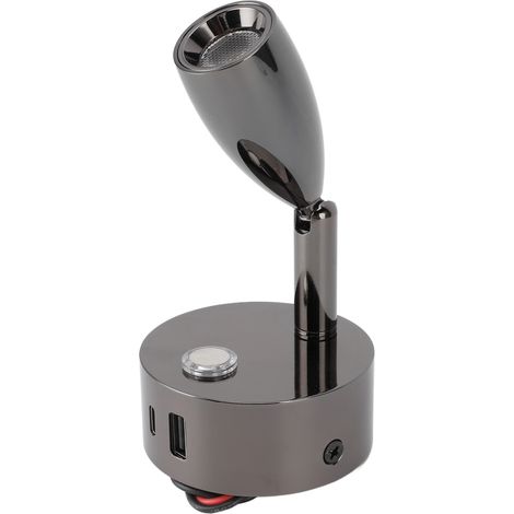 RV-Leselicht, matter USB-Anschluss, 3 Farbtemperaturen, dimmbarer Touch-Schalter, Nachttisch-Leselampe, Wandleuchte für (1/5)