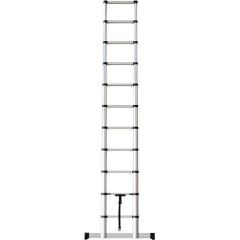 Artub – Échelle télescopique 3,2m – Construction aluminium légère – Charge maximale 150 kg – Échelons antidérapants XL – Norme EN 131-6