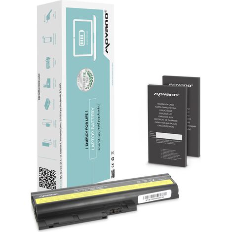 Batterie pour Lenovo ThinkPad R60 R61 T60 T61 T500 (1/5)