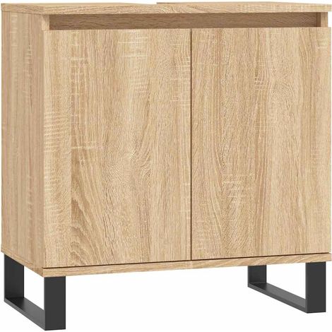 Maison Exclusive - Badschrank Sonoma-Eiche 58x33x60 cm Holzwerkst