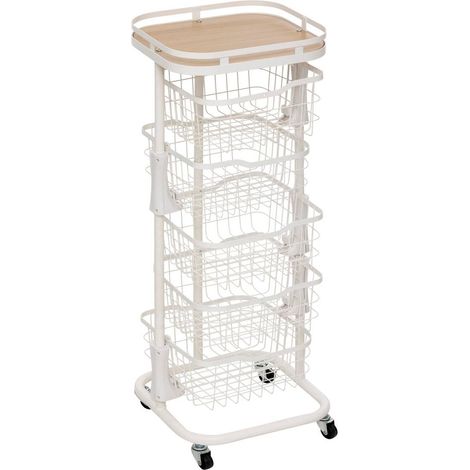 Credenza balm a 5 livelli l34,5 cm bianco - 5five