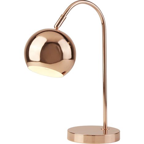 Lampada Da Scrivania Contemporanea Hang Acciaio Rame 1 Luce E14 (1/3)