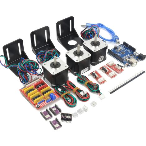 Kit controller CNC, motori passo-passo Nema 17, coppia di tenuta elevata, scheda di aggiornamento UNO R3 (1/5)