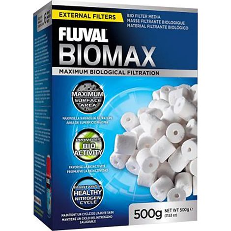 Medio de filtración fluval biomax reduce amoníaco nitrato 500g