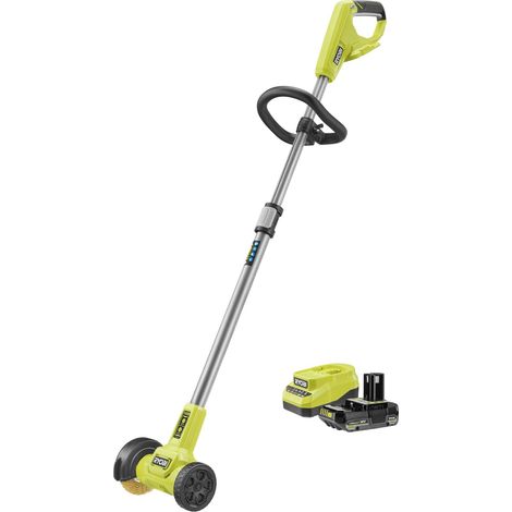 RYOBI NETTOYEUR DE JOINTS 18V ONE+© RY18PCC-120 - NETTOYAGE TERRASSE, ALLÉES, DALLES, PAVÉS, DÉSHERBAGE JOINTS - BATTERIE 2AH +