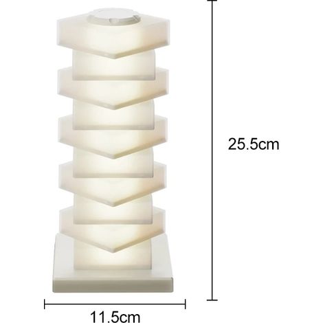 (Modèle standard) Lampe de bureau LED avec chargeur sans fil et port USB, variation tactile de l'intensité, respectueuse des yeux. (1/5)