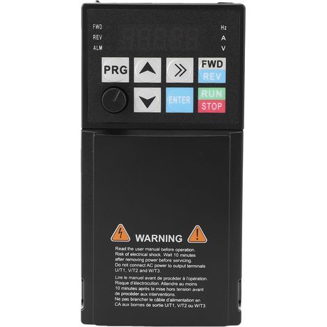 Variateur de fréquence 1,5 kw, onduleur vectoriel triphasé, 380V, 50/60Hz, entrée 5,0a, sortie 0-500Hz, 3,8a (1/5)