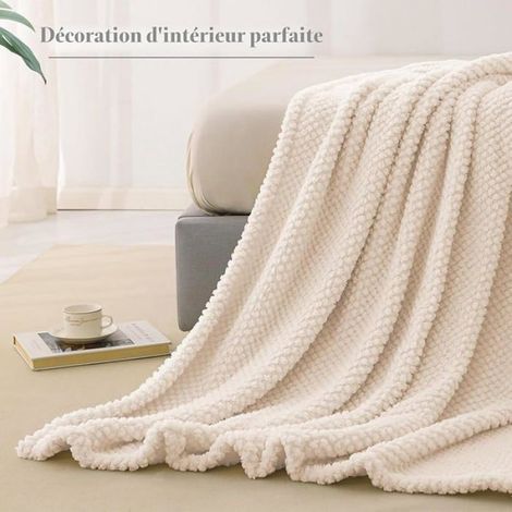 Whale Flotil Couverture Poire 220x240 cm Pid Canapé Jeté de Canapé en Microfibre Jacquard,Couverture 220x240cm Bnc BL COUVERTURE (1/5)