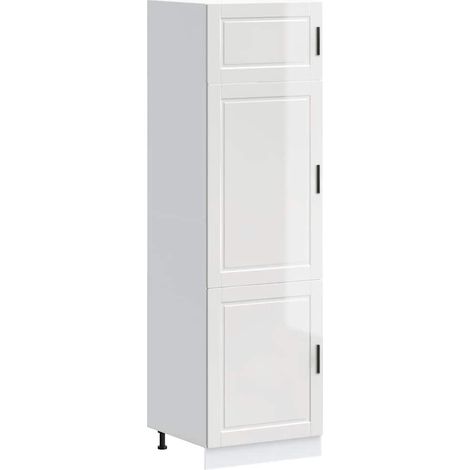 Maison Exclusive - Armadio da Cucina Porto Bianco Lucido in Legno Multistrato