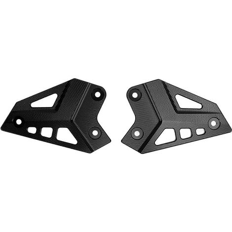 Protection de repose-pieds arrière pour moto, plaque de protection de talon, alliage d'aluminium, remplacement pour Z900 2017-2021, noir (1/5)