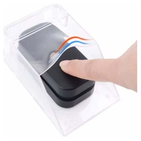 Couvercle Étanche pour Bouton de Sonnette, Housse de Protection Transparente, sans Fil, Support Mural, Protection Sonnette Exterieur Pluie, Coque Étanche pour Contrôle D'accès de Porte