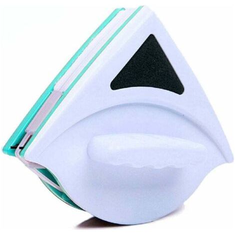 Nettoyant Magnétique Couche Simple Face avec Corde Anti-Chute. Lave-Vitres Magnétique pour Fenêtres à Simple Vitrage De Grande Hauteur, pour Windows Simple Vitrage avec d'épaisseur(Vert) (1/2)