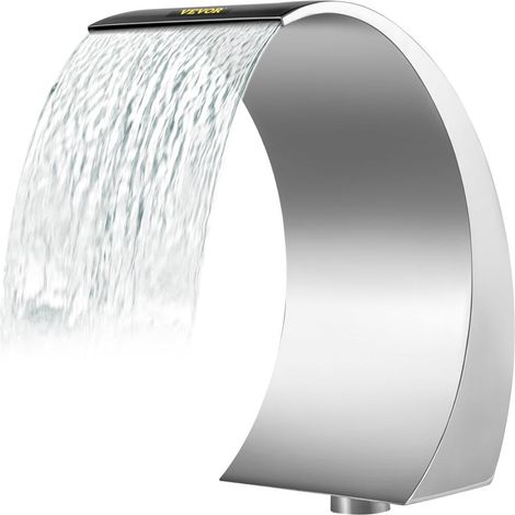 Décoration de jardin et étang, lame d'eau en acier inoxydable 304, 30 x 60 cm, pour piscine et bassin (1/5)