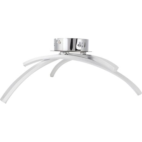 Plafonnier LED pour chambre ou balcon, 11 W, blanc chaud, AC85-265 V, finition chromée. (1/5)