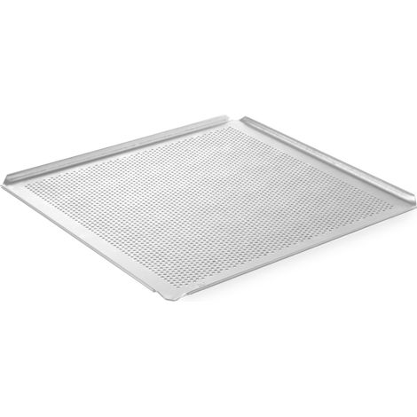 Bandeja de horno GN2/3 perforada con 4 bordes - Hendi 808313