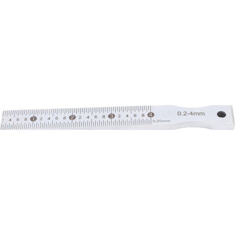 Cale d'écartement Inox 0,2-4mm Précision 0,05mm Acier Trempé Polie pour Chantiers et Rails avec Boîtier de Rangement Compact (1/4)