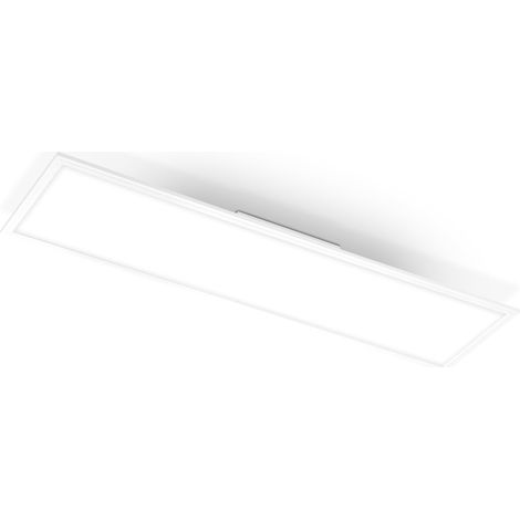 Plafonnier LED Ultra Plat 38W 4100 lm, Panneau LED Rectangulaire 119,5 x 29,5 cm, Blanc, Lumière Blanc Neutre 4000K, Lampe de Plafond Moderne pour Salon, Cuisine, Bureau (1/5)