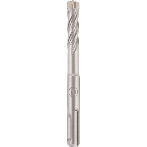 kwb HB4X SDS Plus Hammerbohrer, 110 mm, Ø 10 mm (Hartmetall-Platte, Vier Schneiden, Zentrierspitze, Vierfach-Plus-Spirale, Werkzeugstahl, SDS Plus)