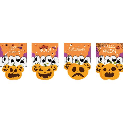 Halloween-Türdekorationsset zum Aufhängen: Geisterbanner, Kürbis und Ornament (WSJYXDQ2-05) (1/2)