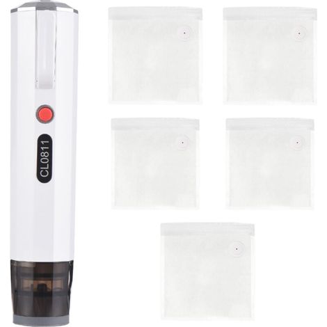 Pompe à Air électrique 3.7 V -55 à 65 KPA Degré de Vide Extracteur Sous Vide Portatif Machine de Scellage Sous Vide Multi-usages Petit Compresseur électrique de (Blanc) (1/5)