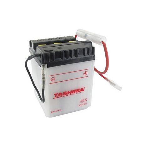Batteria al Piombo Tashima 6V, 4A. L: 71, L: 71, H: 96mm, + a Destra Per Scooter, Moto. (consegnata Senza Acido). - Batteria da Inserire