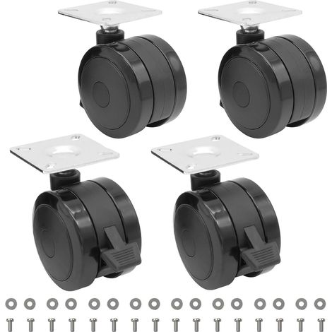 6982769828 Lot de 4 roulettes pivotantes pour barbecue à gaz Weber Spirit série 210 et 310, roulettes verrouillables pour barbecue Weber Spirit
