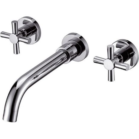 Miscelatore da incasso a muro con 2 maniglie modello Ection-2LI kamalu
