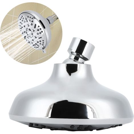 Soffione doccia regolabile a 9 velocità con filettatura G1/2 per risparmio idrico, accessorio per bagno 21791 (1/5)
