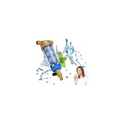 Crezuo Hauswasserfilter mit Rückspülvorfilter, 4-Punkt-Anschluss und Abstreifer (1/3)
