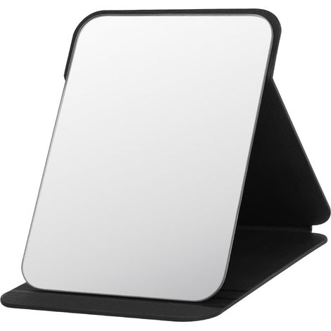 Miroir de Maquillage, Portable Table Miroir Pliable Super HD Multi Angle Pliant en Cuir PU Facile à Transporter Miroirs de Voyage Ultra Fin et Durable Pliable, 26x18cm