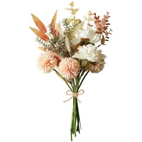 1 Strauß eleganter und farbenfroher künstlicher Seidenrosen-Hortensien, pflegeleicht, für Heimdekoration und Veranstaltungen (1/5)