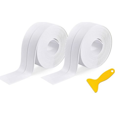 Selbstklebendes Dichtungsband für Badezimmer – Wasserdichtes Dichtungsband für Dusche, Badewanne und Badezimmerboden (2) (1/5)