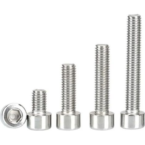 Vis à tête hexagonale en acier inoxydable boulons à tête cylindrique M330 (50 pcs) (1/4)