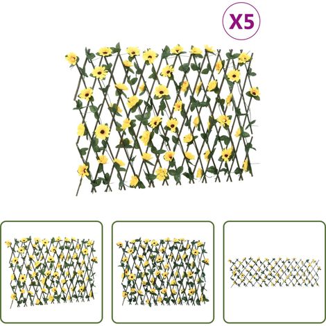 vidaXL Sichtschutz -  Rankgitter mit Künstlichem Efeu 5 Stk. Erweiterbar 180x60 cm (1/5)