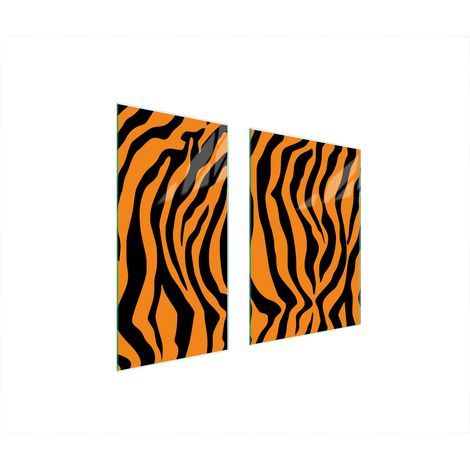 PLAQUE DE PROTECTION EN VERRE 75x52 TIGRE (1/5)