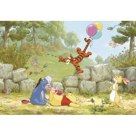 Komar Winnie Pooh Ballooning 368 x 254 cm, Papier peint panoramique 8-460, photomurale sur intissé (1/3)