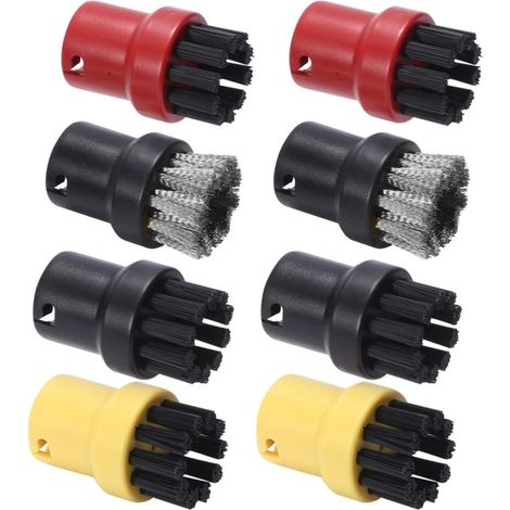 Set runder Dampfreinigerdüsen – Nylon und Edelstahl – Zur Reinigung schwer zugänglicher Fugen und Ecken – Kompatibel mit Modellen der SC-Serie (1/5)