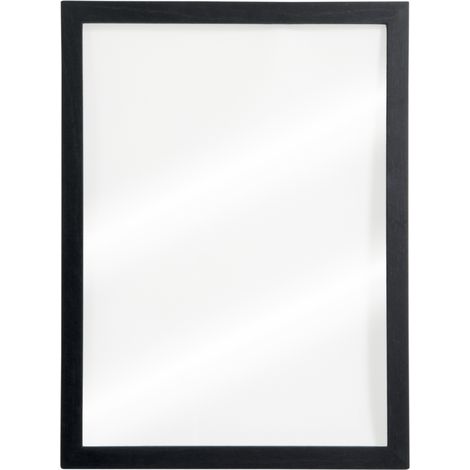 Tableau Mural Ardoise Verre/Bois Noire 40X60Cm - Securit (1/5)