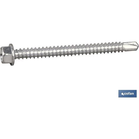 Pack 500 tornillos autotaladrantes DIN-7504K C-8 M-5,5 x 50 Z