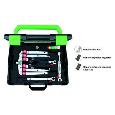 Juego de extractores de 2/3 patas con ajuste rápido y 3 tipos de garras KUKKO