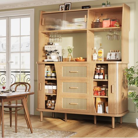 Aparador cocina con puertas correderas 140 cm OKMYHOME (1/5)