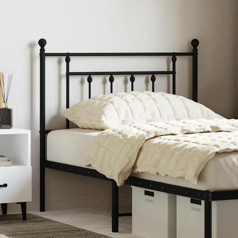 Tête de lit Armoire de tête de lit  métal noir 90 cm 45254 (1/5)
