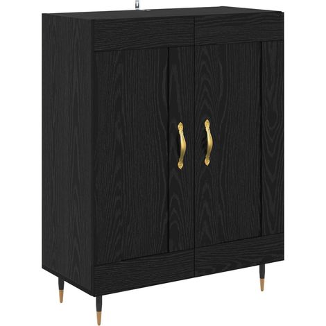 Maison Exclusive - Aparador Roble Negro 69,5 x 34 x 90 cm Madera (1/5)