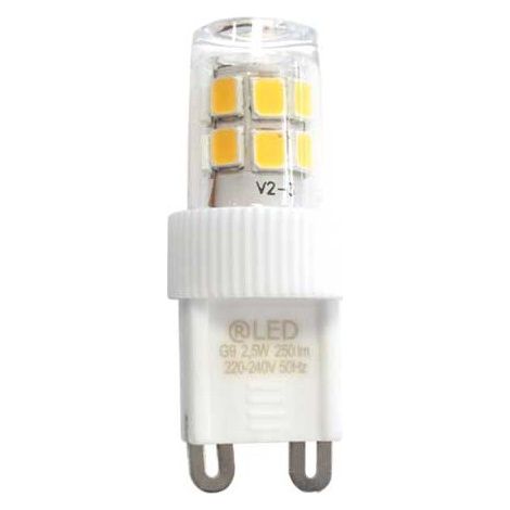 Bombilla LED G9 (2.5W)  3000ºK (blanco cálido) (1/2)