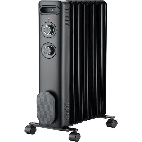 Radiatore a olio nero da 2000 W - CL.RADBH2000M - Confort Line