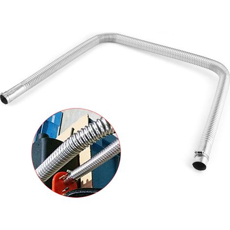 Tuyau d'évacuation en acier inoxydable pour chauffage de stationnement à air pulsé, pour moteur diesel/gaz, diamètre intérieur 2,5 cm (1 po), longueur 100 cm (39,4 po). (1/5)