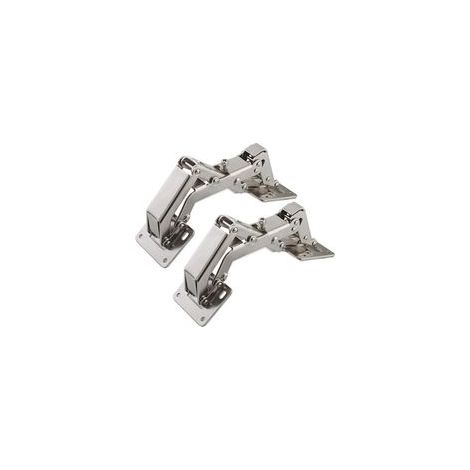 Charnière pour meuble,Lot de 2 Charnières de porte pour armoires de cuisine de 170 degrés + 16 vis - Charnières de porte grand angle - Pas de fente requise (1/5)