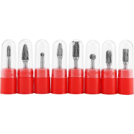 Ortviai 8 Pièces Fraises Rotatives en Carbure de Tungstène pour Meuleuse – Haute Précision, Longue Durée de Vie (1/5)